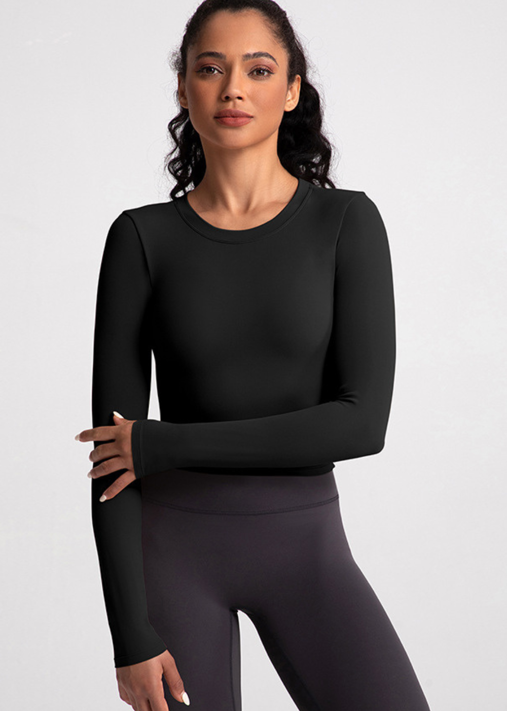 Tee-shirt Noeud - Manche Longue - Brassière Intégrée